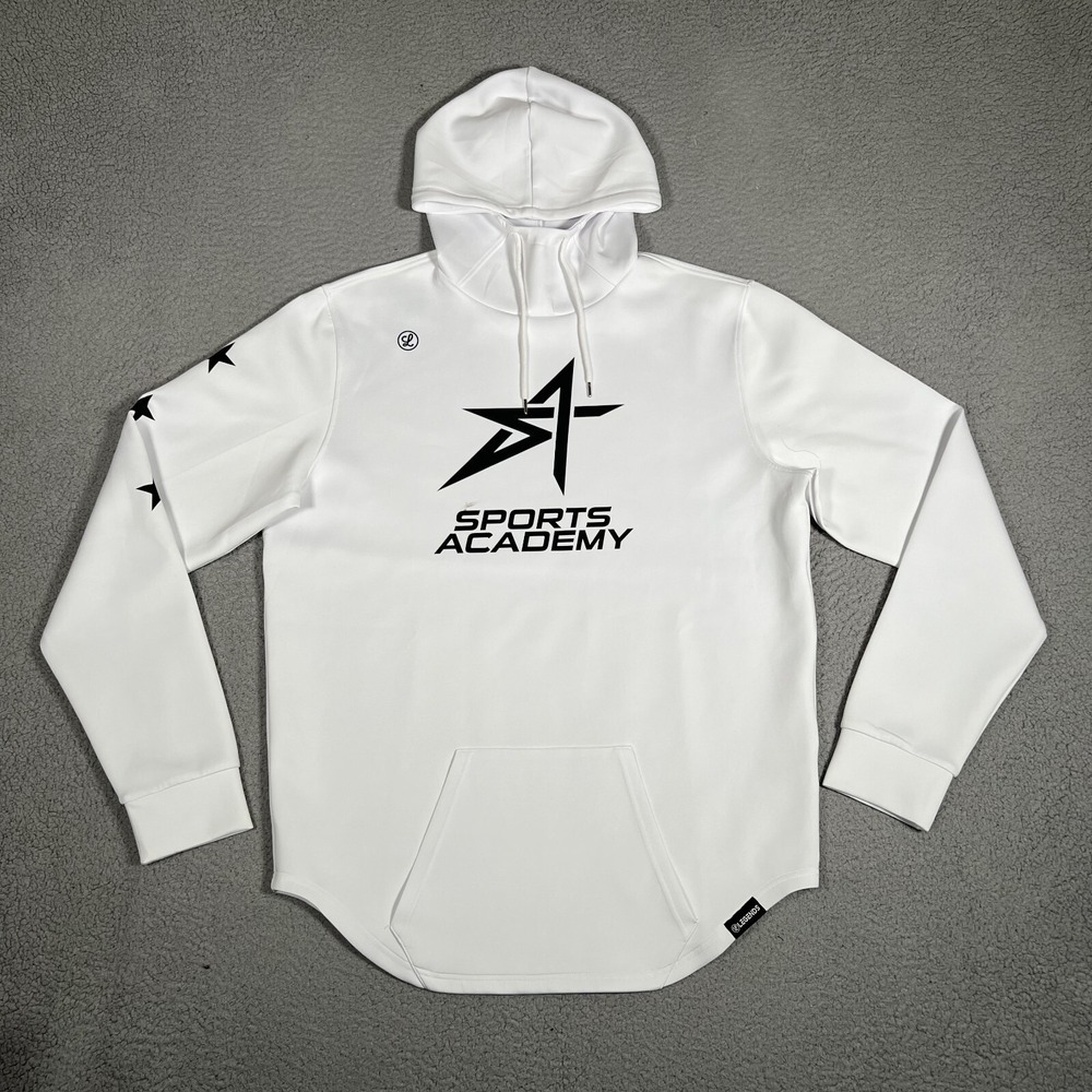Legends Hoodie Mens‎ XXL White Hawthorne Tech Fleece Pullover Sport Academy Logo